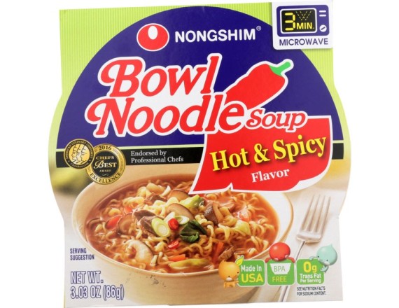 Nongshim Bowl Noodle Hot & Spicy