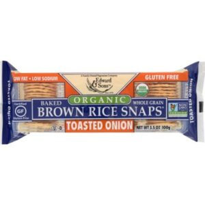 Edward & Sons Brown Rice Snaps Toasted Onion