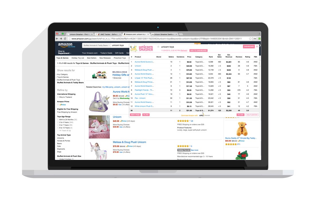 Unicorn Smasher-Top Amazon Seller Tools