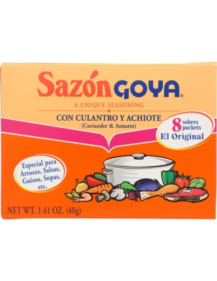 Sazón Goya With Coriander & Annatto