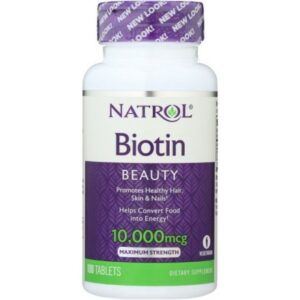 Natrol Biotin Maximum Strength 10000 mcg 100 Tablets