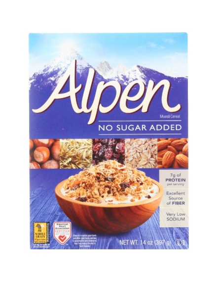 Alpen Cereal No Sugar Added