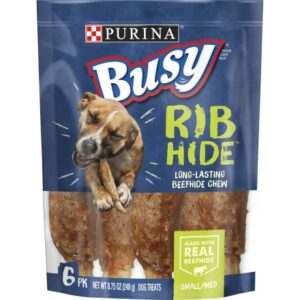 Dog Chewing RibHide