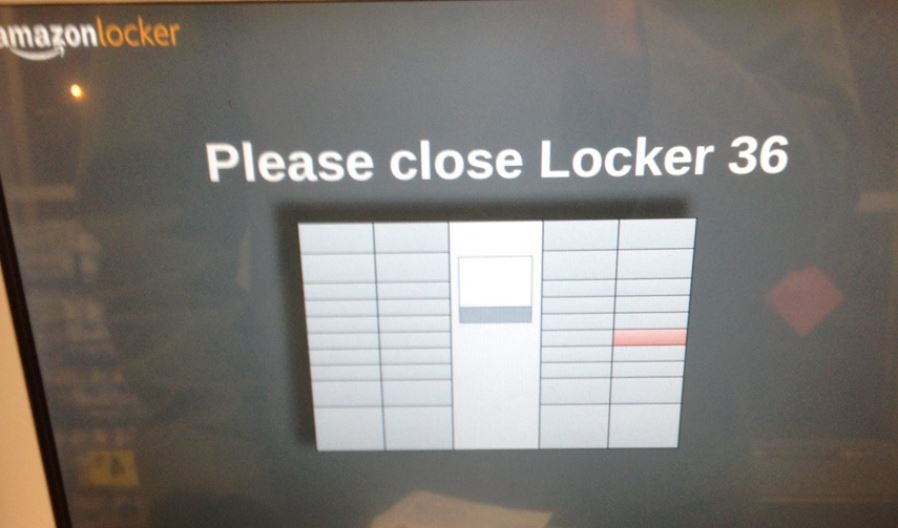 amazon hub locker closed after picking up the package
