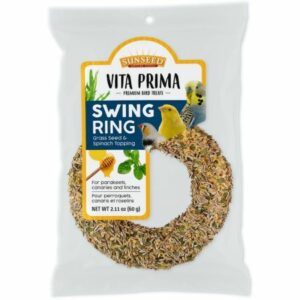 Sun Seed Swing Parakeet Canary Ring