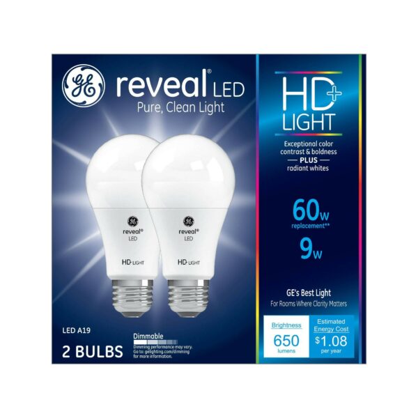 GE reveal led bulb 60w
