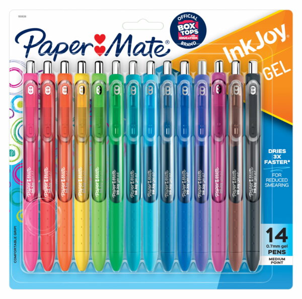 Paper Mate InkJoy Gel Pens, Medium Point, Assorted Colors 14 Count