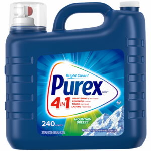 Purex Liquid Laundry Detergent, Mountain Breeze, 312 Fluid Ounces, 240 Loads