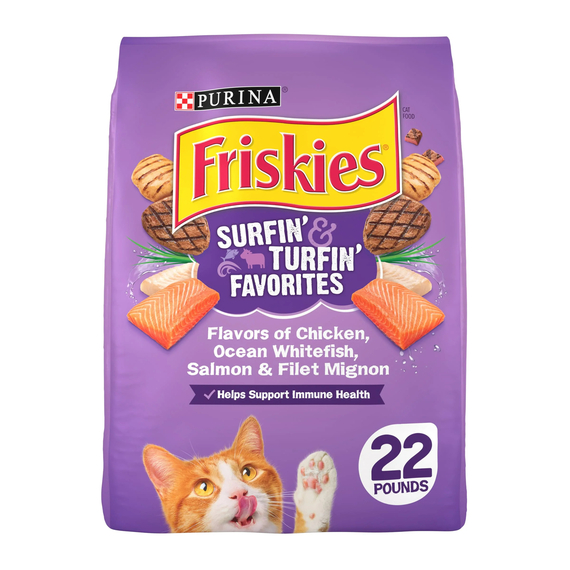 Friskies Dry Cat Food, Surfin' & Turfin